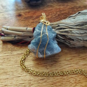 Blue Calcite Necklace