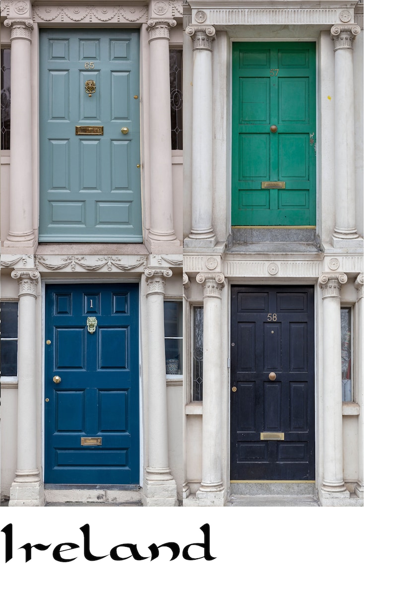 Dublin Doors Photograph City Print Dublin Ireland Etsy Ireland