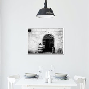 Wine Decor Photography Print, St Emilion Wine Art in Black & White or Color for Rustic Wall Art image 9