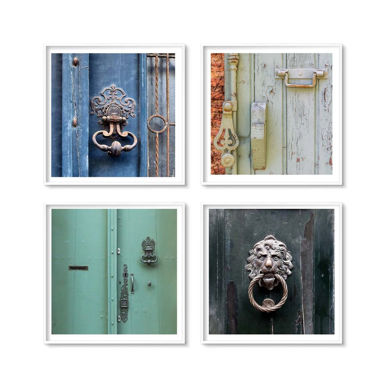 Door Photography Wall Art Prints Set France and Venice Doors Etsy