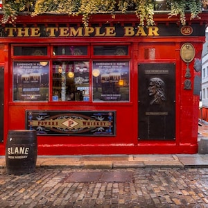 The Temple Bar Dublin Photography Print – Irish Pub Wall Art, Famous Dublin Ireland Landmark Photo, Guinness Irish Decor