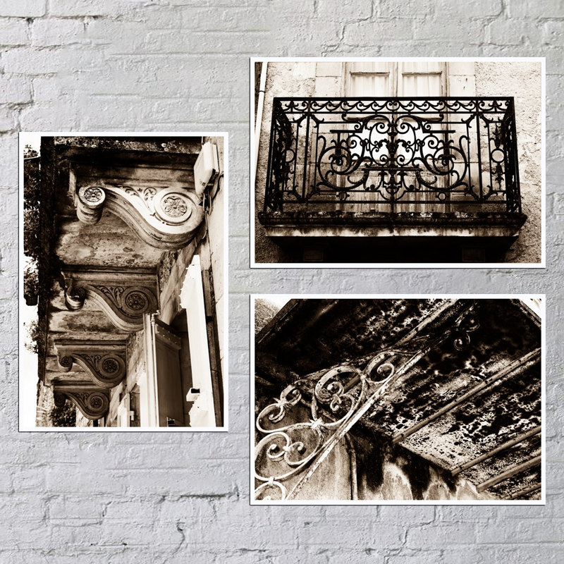 Sepia Wall Art Architecture Prints Set of 3 Prints for Etsy