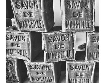 Bathroom Wall Decor - French Bath Soap Fine Art Photography Prints for Laundry Room Art or Gallery Wall Art in Bathroom, Savon de Marseilles