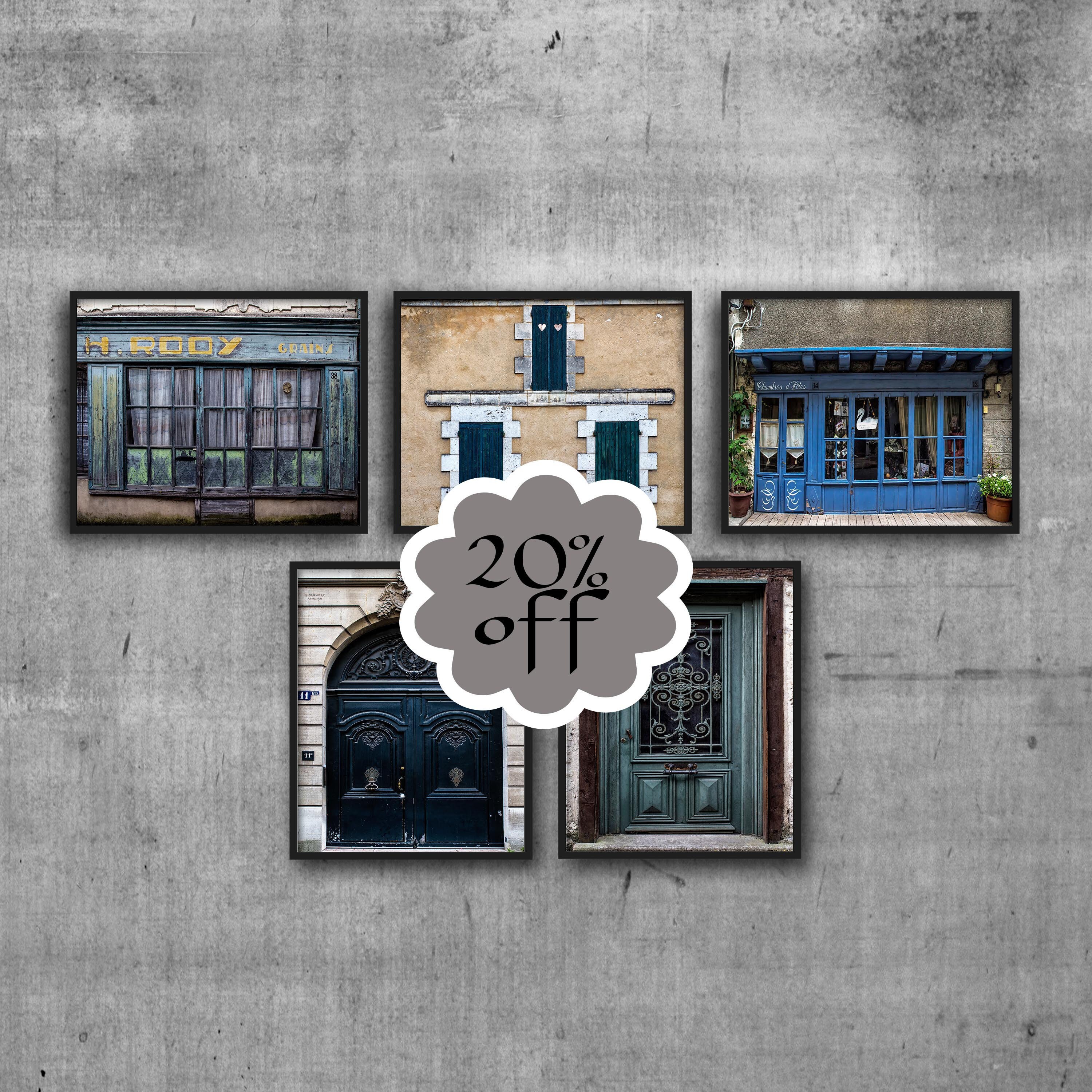 French Doors and Windows Wall Art Set Photography Prints Etsy UK