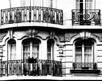 Paris Windows Photography Prints, Paris Wall Art Prints, Black & White Art, Sepia Print Paris Architectural Art Photography