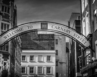 Carnaby Street Welcomes You - Iconic London Landmark Photo Print, London Photography Wall Art for Living Room or Gallery Wall Decor