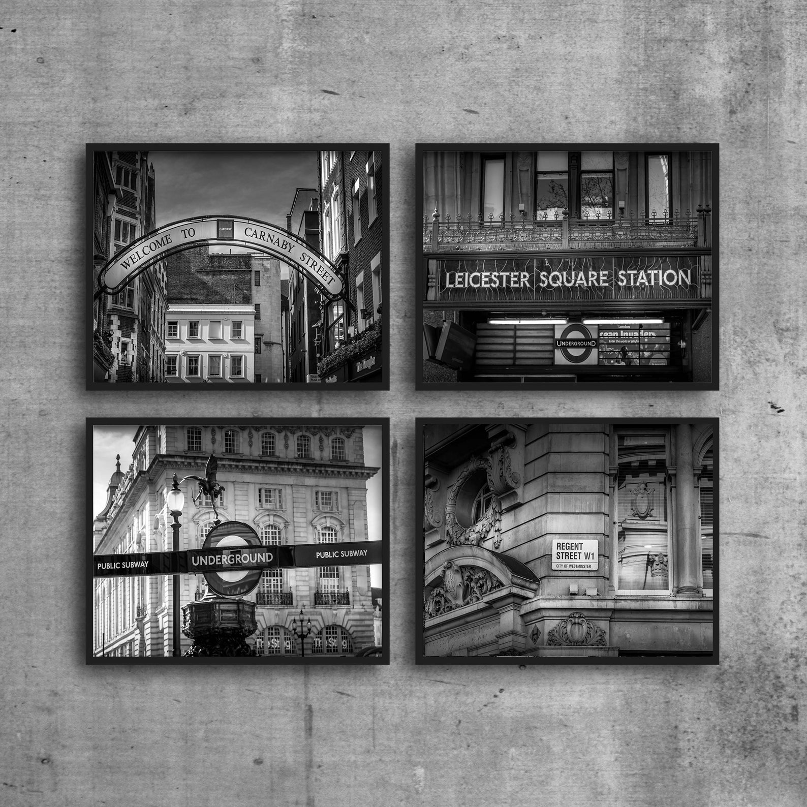 London Wall Art Prints in Black & White London Gallery Wall Etsy