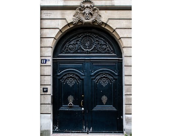 Paris Photography Prints Navy Blue Door French Decor, Montmartre Wall Art Prints