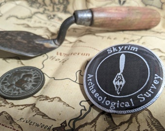 Skyrim Archaeological Survey Pin Badges : 58mm