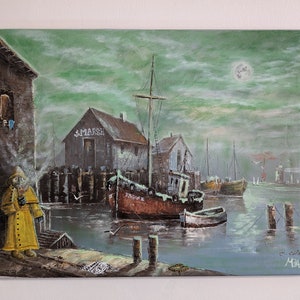 Innsmouth Harbour: Lovecraftian Painting