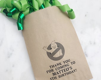 Ghostbuster Theme Party Bags! - Who ya gonna call?! - Favor Bags - Personalized favor bags for your Ghost Busting Birthday Loot