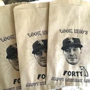 Bolsas personalizadas para regalos de cumpleaños: Bolsas de papel kraft personalizadas para fiestas imagen 10