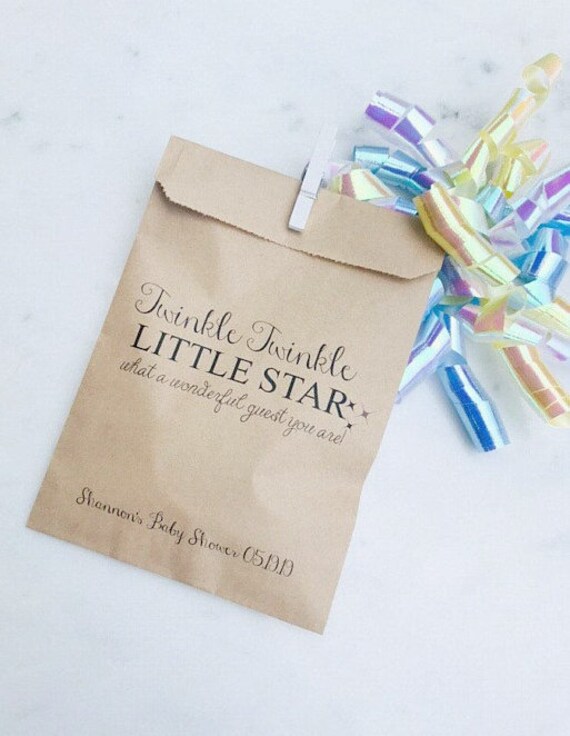 twinkle twinkle little star favor bags