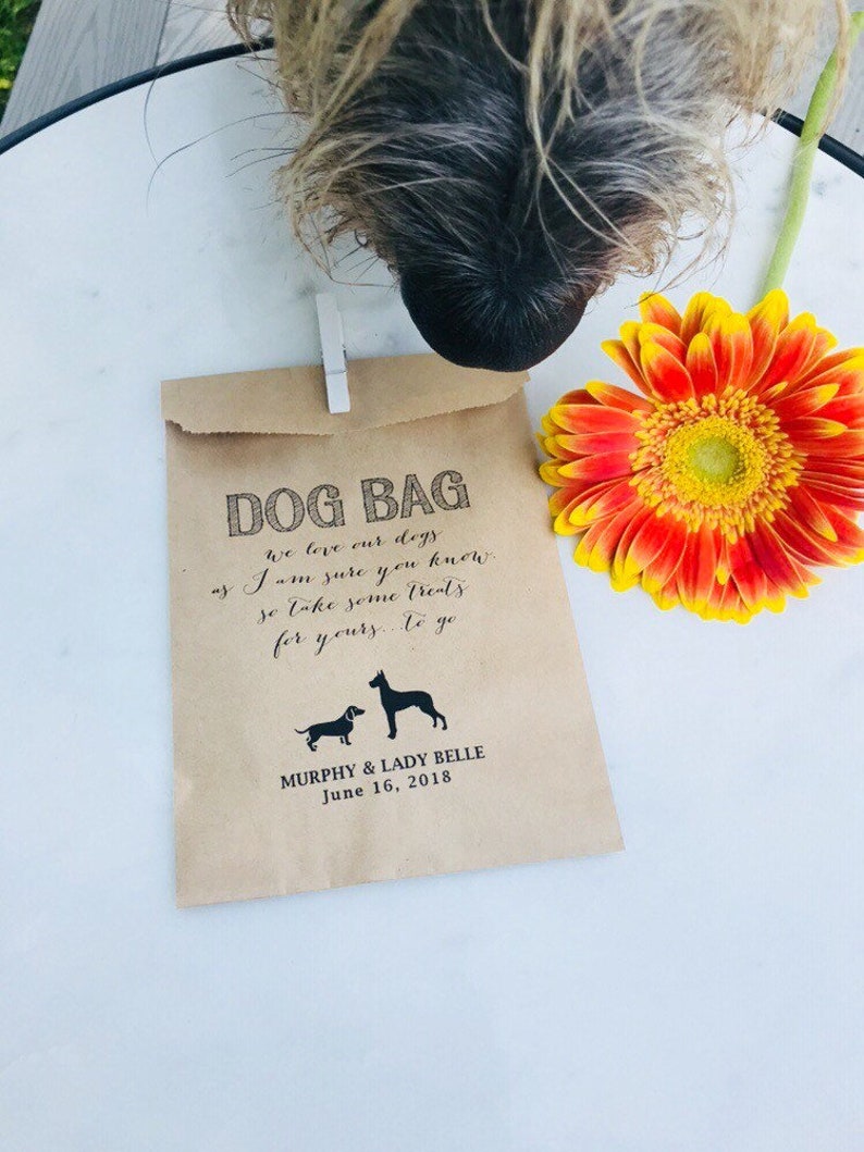 Doggie Bag Favor Bag Dinner Menu Collection Favor Bags Etsy