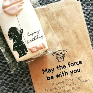 Star Wars Favor Bags Kids Birthday Collection Favor Bags Custom Printed on Kraft Brown Paper Bags 7 Styles image 2