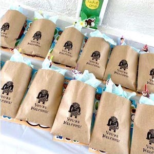 Personalized Moana Birthday Favor Bags • Custom Kraft Goodie / Treat Bags image 10