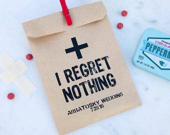 Wedding Survival Kit Favor Bags – Personalized First Aid & Emergency Wedding Party Favors