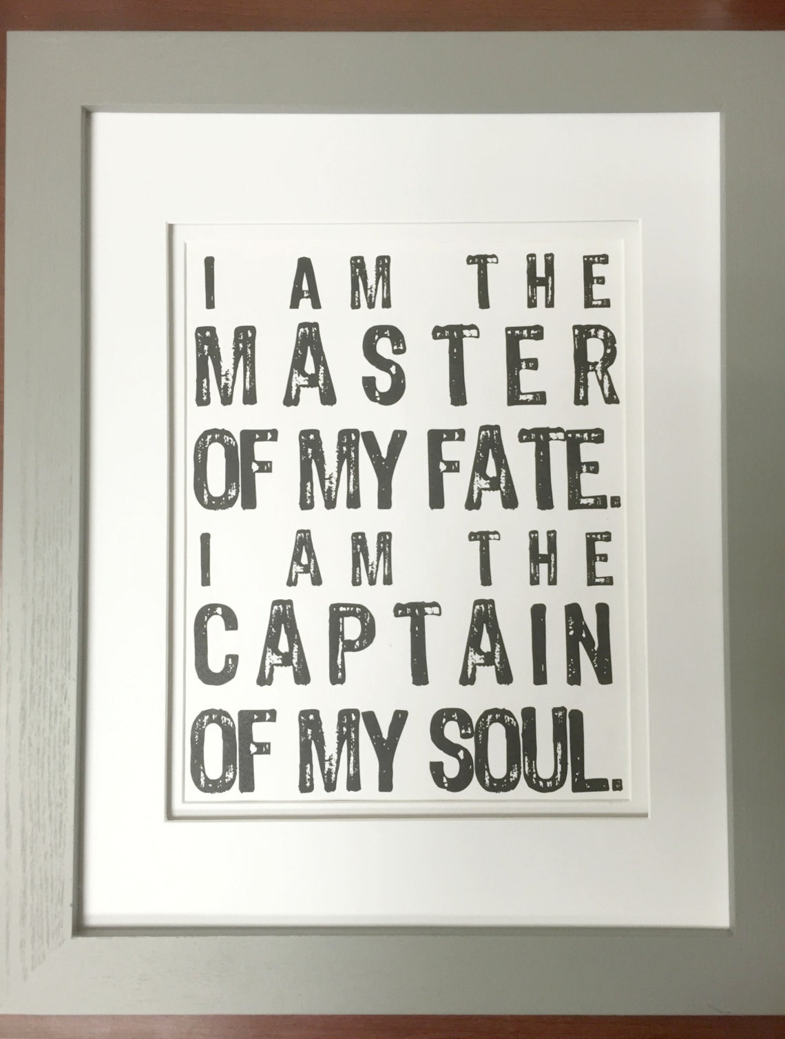 i am the master of my fate i am the captain of my soul i am the master of my fate i am the captain of my soul