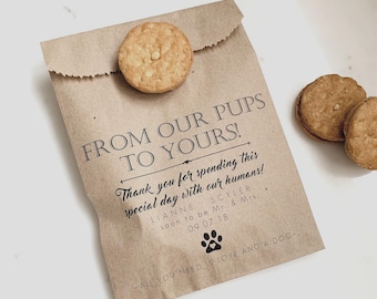 Doggie Favor Bags – Personalized Take-Home Treat Bags for Weddings & Parties