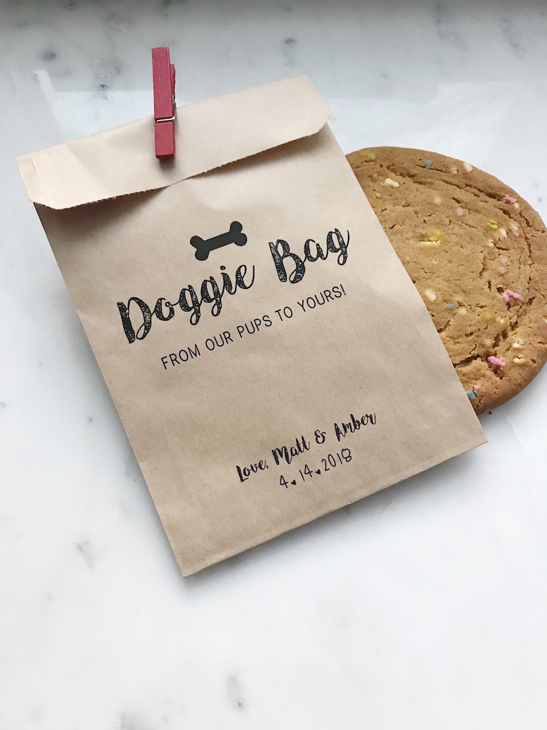 Doggie Bag Favor Bag Dinner Menu Collection Favor Bags Etsy