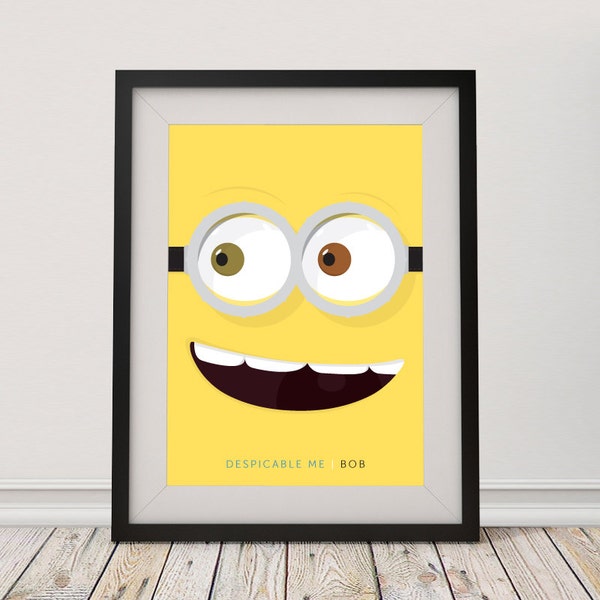 Minion Bob - Despicable Me - Minimal Fan Poster Instant download