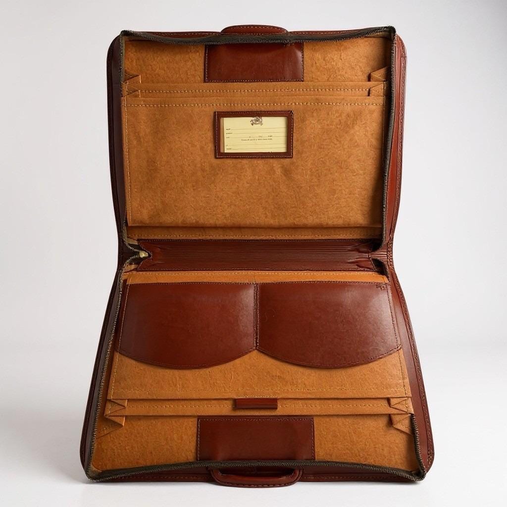 Schlesinger Leather Briefcase - Etsy