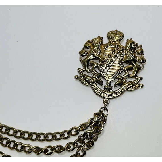Rare Vintage Providentiae Memor Lion Crown Keys Chain… - Gem