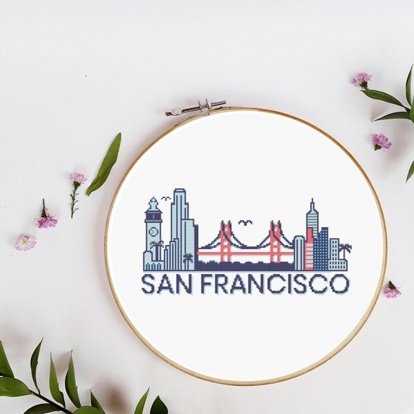 San Francisco Cross Stitch Etsy