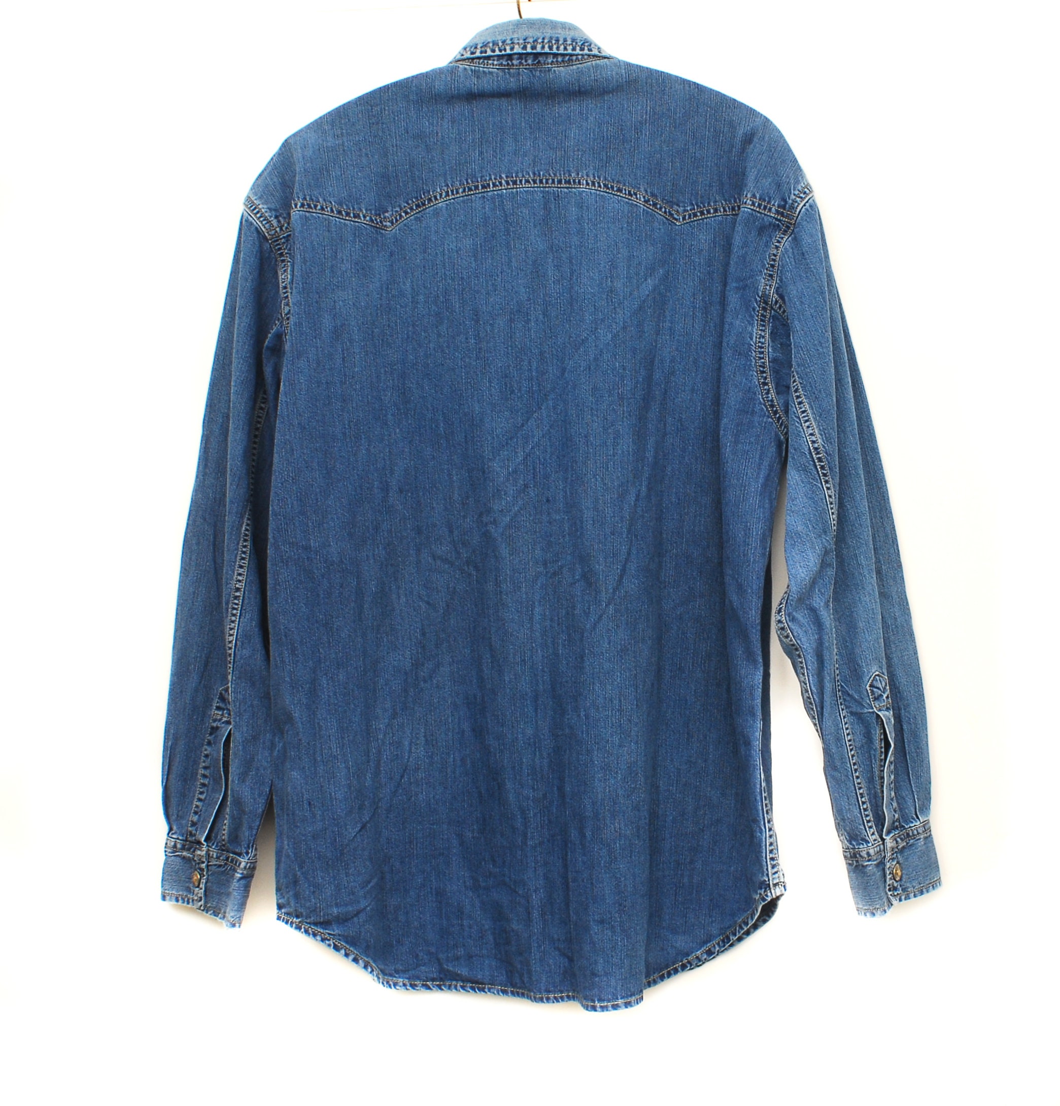 Vintage Wit Boy Jeans Shirt Denim Blue Long Sleeve Jacket - Etsy