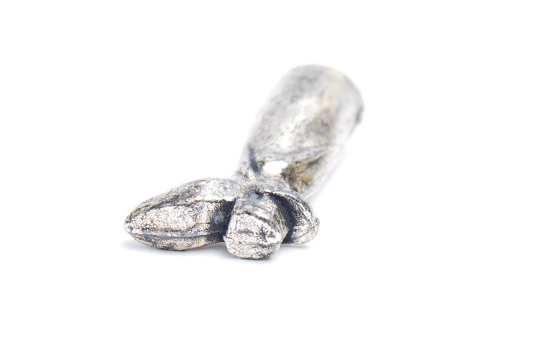 Vintage cowboy boot pendant silver colored lightweight miniature western boot charm pendant themed DiY jewelry crafting 1970s accessory