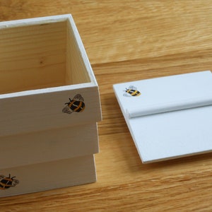 Bee hive trinket/ornamental wooden box/WBC hive/Bee hive home decor/Hive decorated box/Bee box/Bee hive box image 5