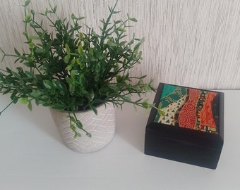 Klimt Style Art Nouveau Trinket box/Gustav Klimt style Jewellery box/Earring box/Ring Box/Art Nouveau/Klimt Style small jewel box