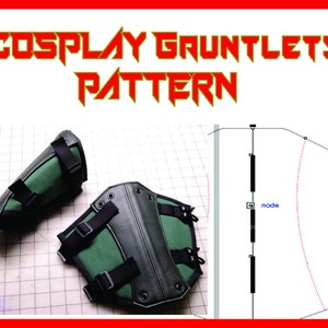 Sewing or foam Bracer/gauntlet  &quot;PATTERN ONLY&quot;