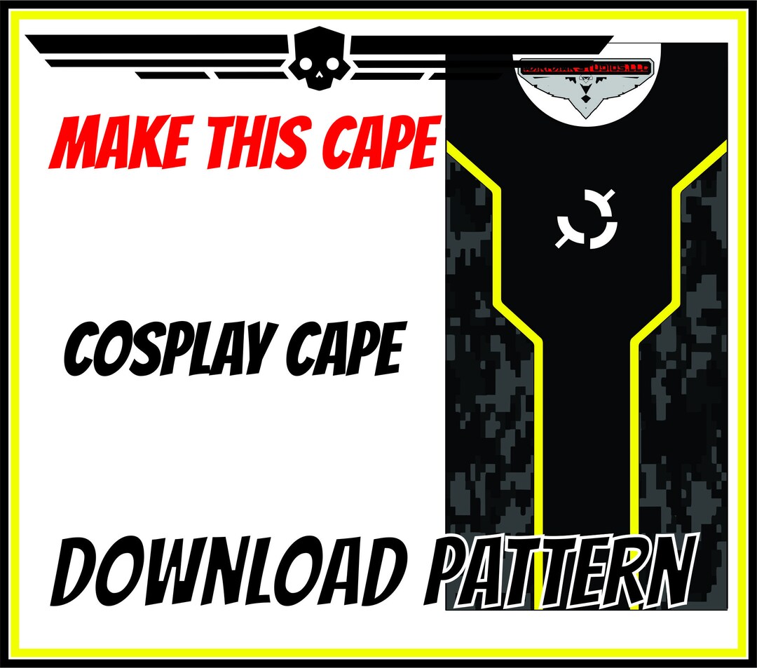 Helldivers 2 Cosplay the Tyrant Hunter Cape pattern Only Download Only