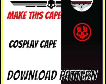 ChaosDiversHD 2 cosplay cape &quot;PATTERN ONLY&quot; Download only