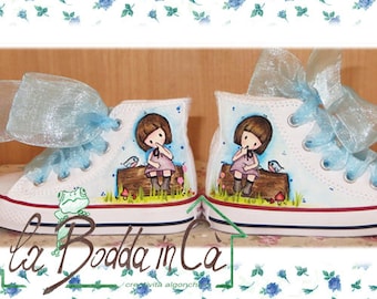 DIPINTE canvas shoes by hand All Star Converse Custom
