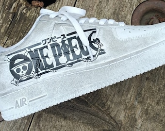 One Piece Air Force Shoes Design Hand Painted Leather Shoes NIKE