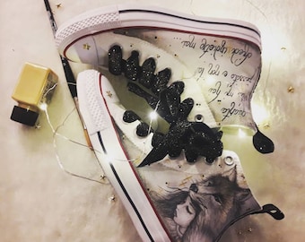 DIPINTE canvas shoes by hand All Star Converse Custom
