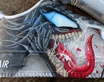 Hand Painted Shoes Air Force It Horror Venom Spiderman Marvel
