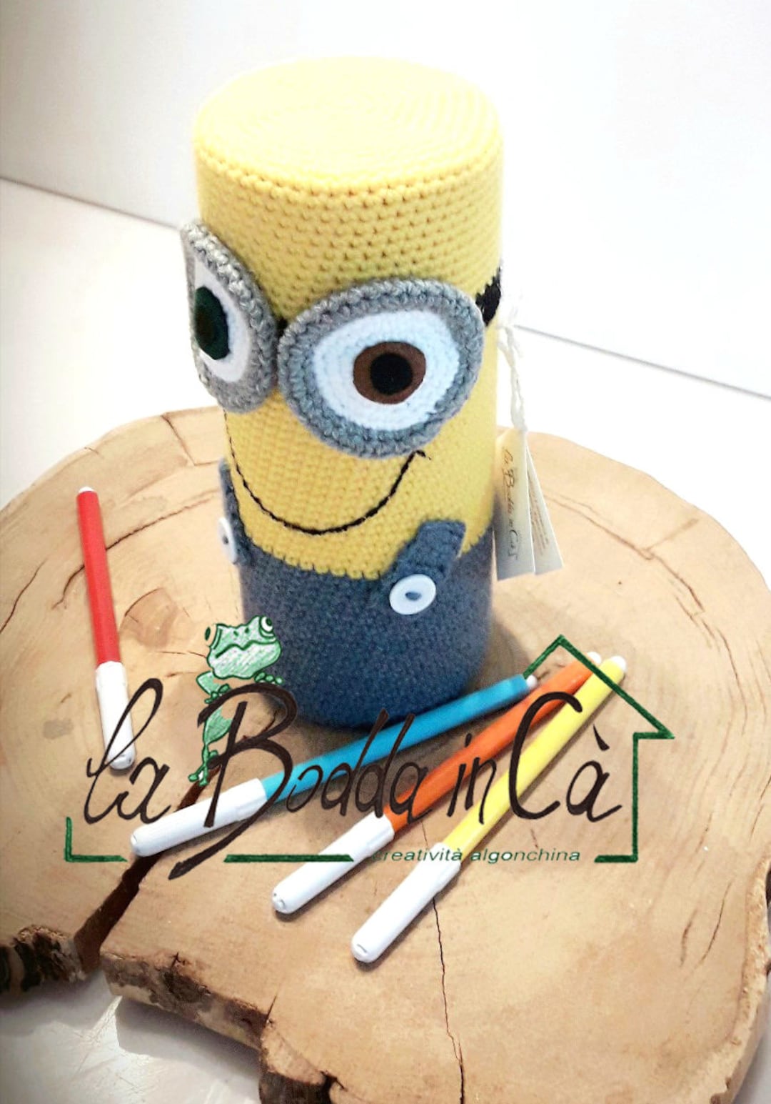 Pencil Case Minions Made Crochet. Organizer for School and Etsy