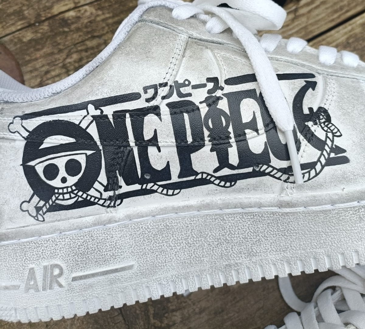 Hand-painted Leather Shoes NIKE Airforce 1 ONE PIECE Comics Manga