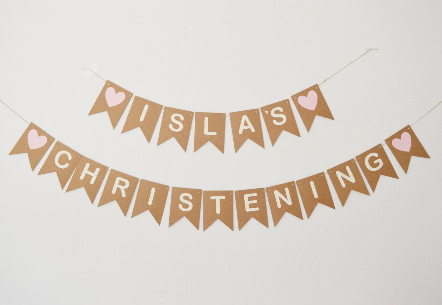 Personalised Christening Decorations Baptism Banner Bunting Etsy