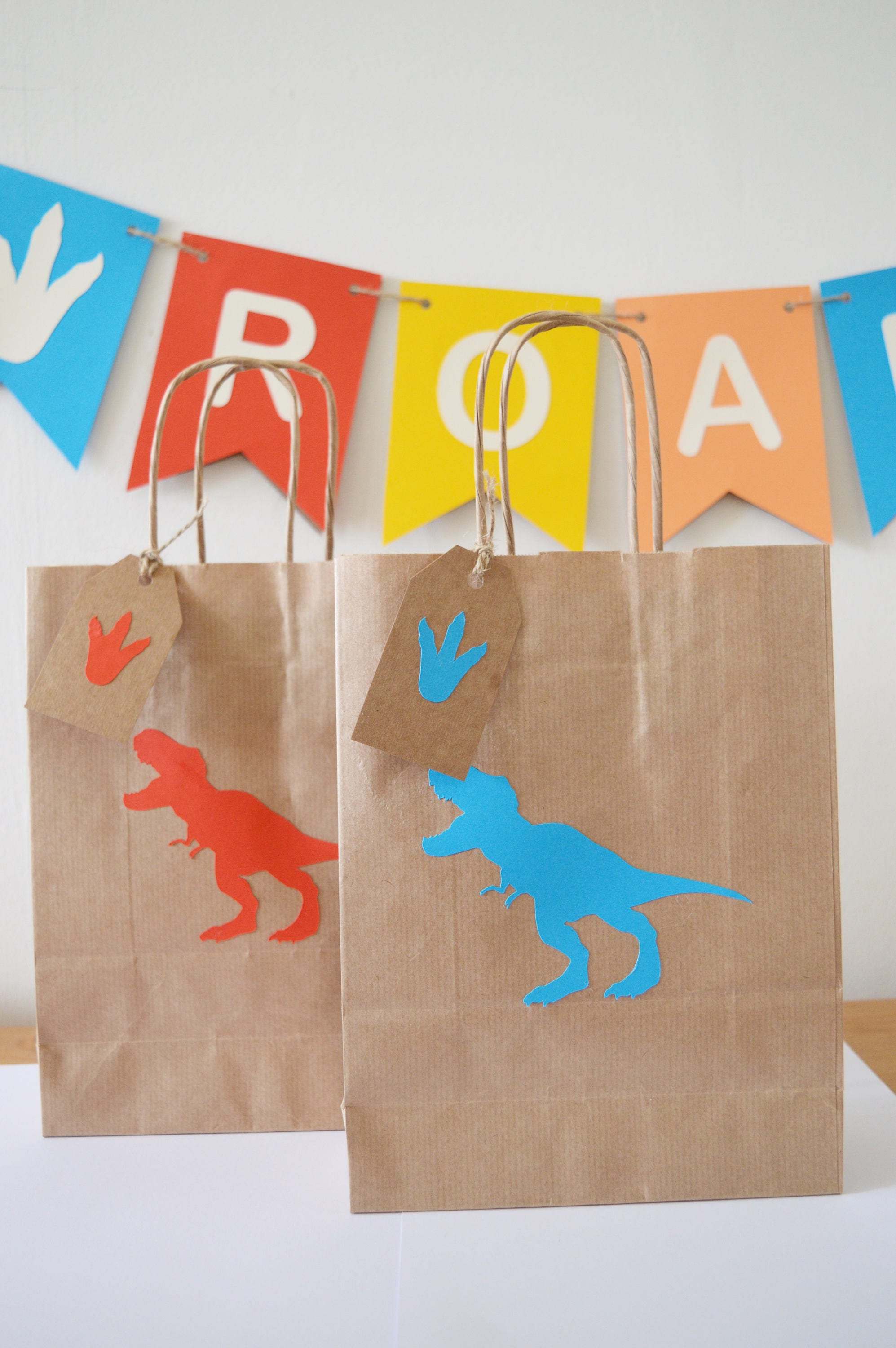 Dinosaur Party Bag Boys Birthday Decorations Kids Party Etsy