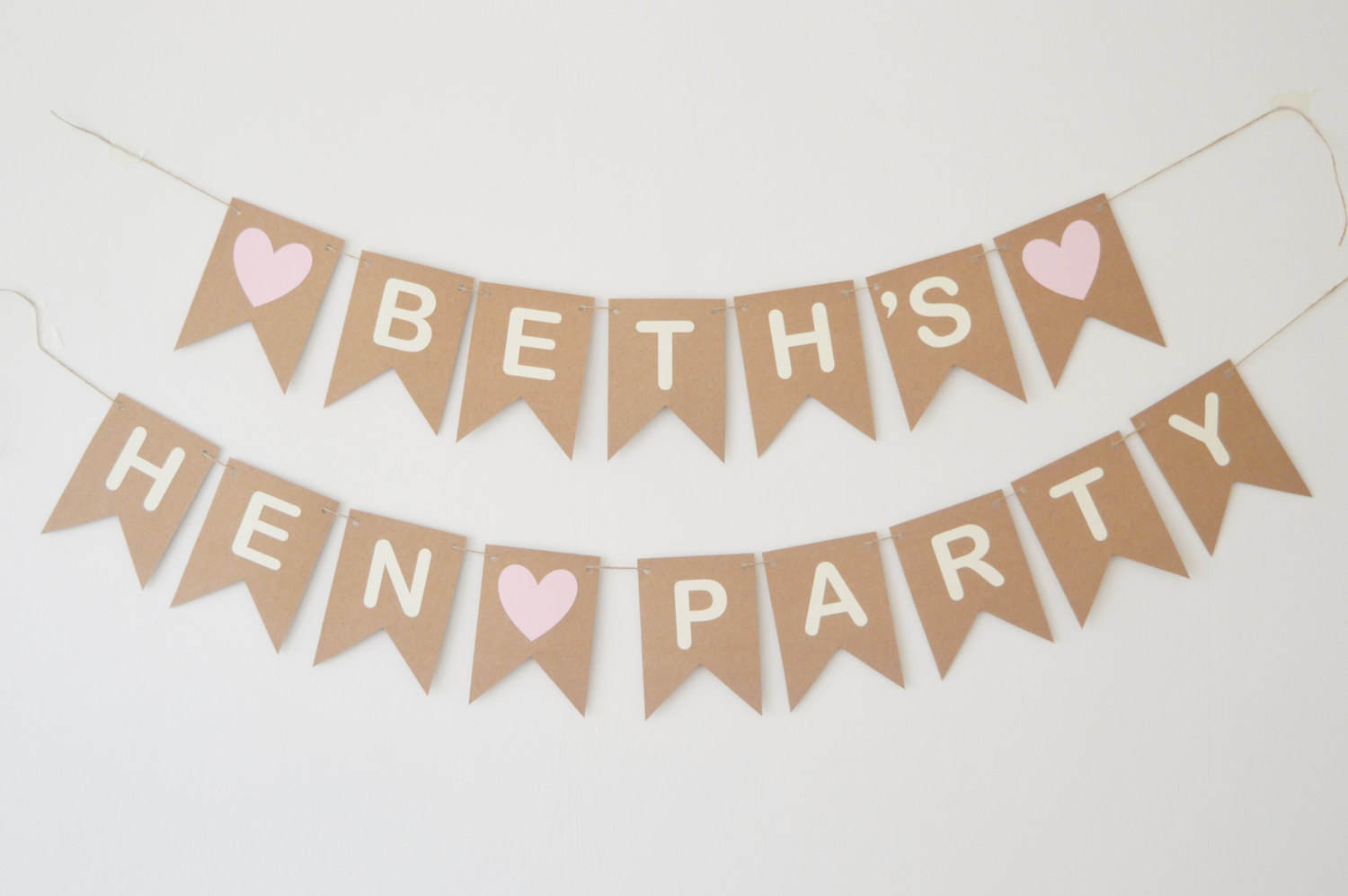 Hen Party Decoration Bunting Personalised Hen Party Banner Etsy UK