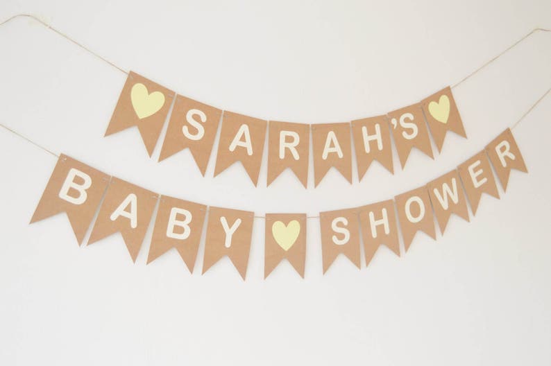 Personalised Baby Shower Bunting Custom 