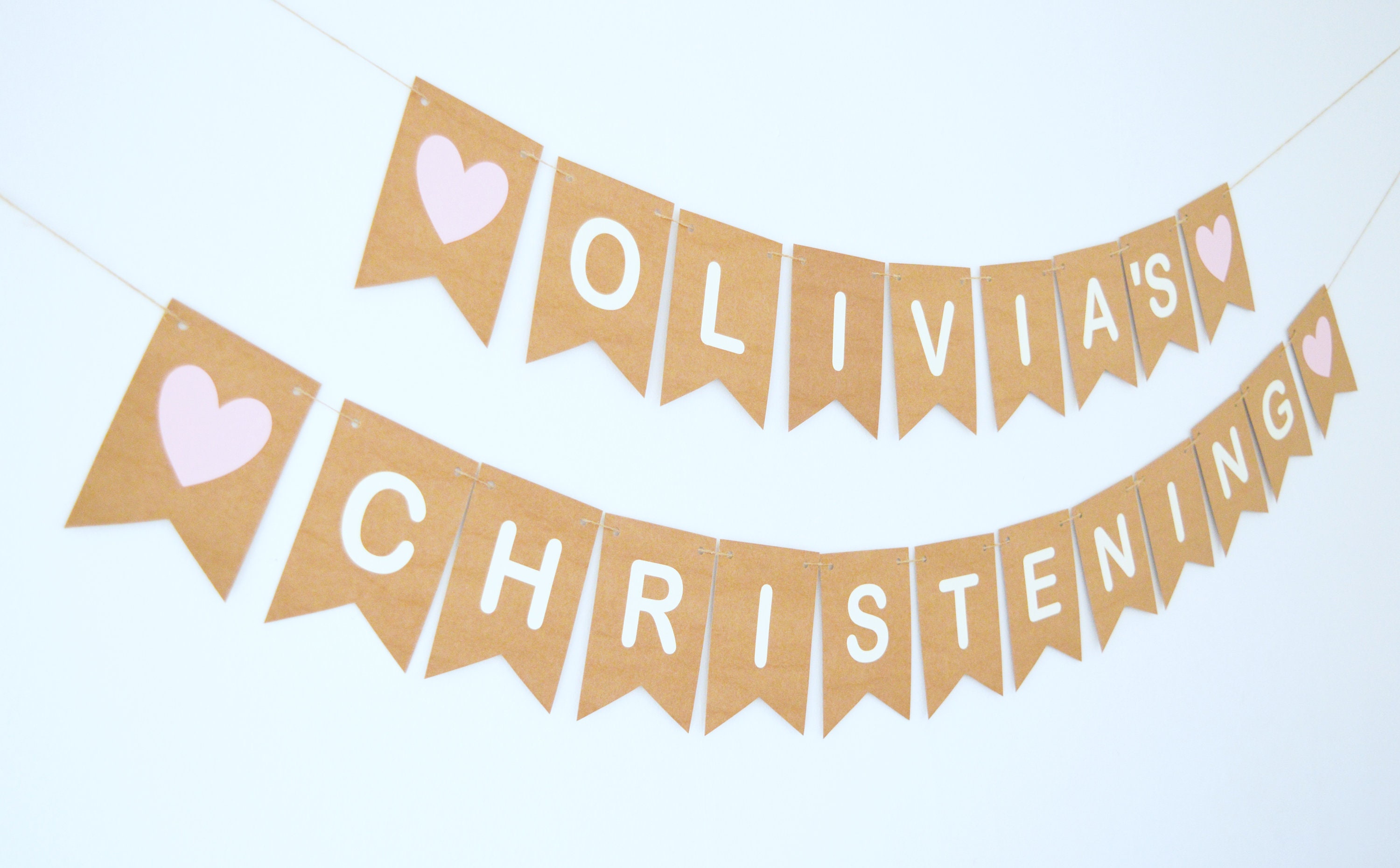 Personalised Christening Decoration Personalized Christening Etsy UK