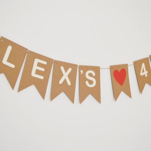 Personalised Birthday Bunting, Birthday Party Decorations, Custom Name Birthday Banner, Any Age, 30TH, 40TH, 50TH, 60TH