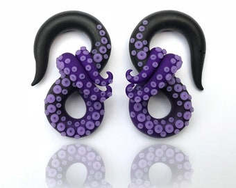Gauged 58 78 00g 916 2g 34 1 Octopus Tentacle Earrings For Stretched Lobes 0g Fake 1116 Gauges 12 716