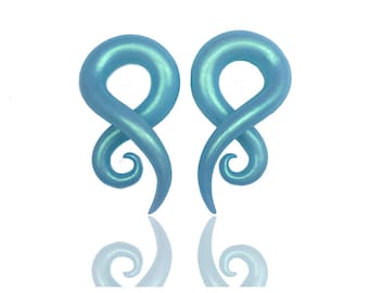 Pearlescent Hanger Gauges - Fake, 4g, 2g, 0g, 00g, 7/16", 1/2", 9/16", 5/8", 11/16", 3/4" - Gauges - Gauged Earrings