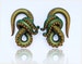 Metallic Green Kraken Octopus Tentacle Gauges - Fake Gauge, 4g, 2g, 0g, 00g, 7/16', 1/2', 9/16', 5/8' - Octopus Earrings - Gauge - Plug 